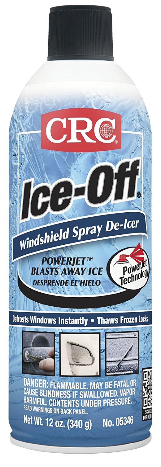 CRC 05346 Ice-Off Windshield Spray De-Icer - 12 Wt Oz. (3-Pack) 